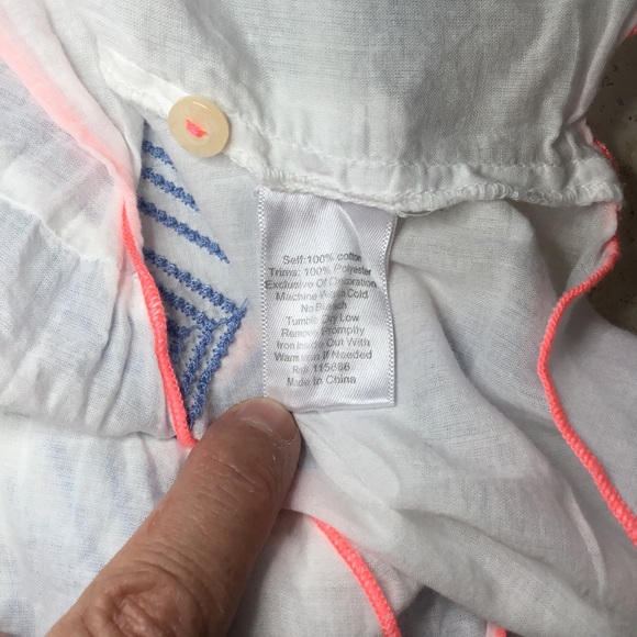 Johnny Was 3J Workshop Embroidered Button Down - S - Picture 9 of 9